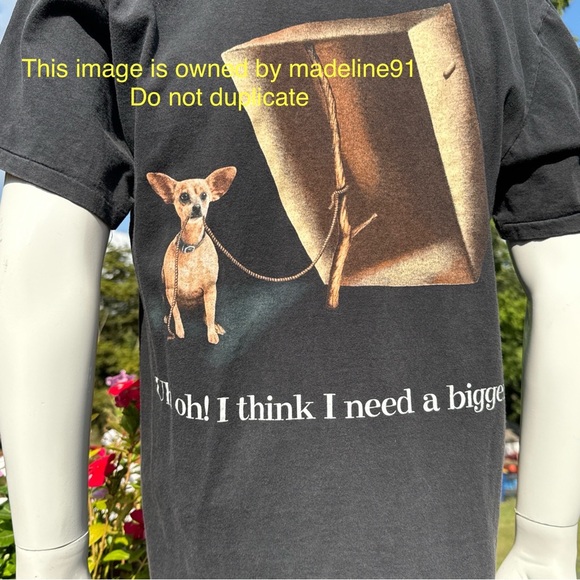 Vintage Taco Bell Dog Front and Back Graphic Tee Here Lizard Lizard Mens L Black - Picture 6 of 8